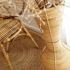 Vase haut à  rayures