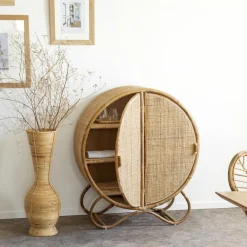 Vase haut à  rayures