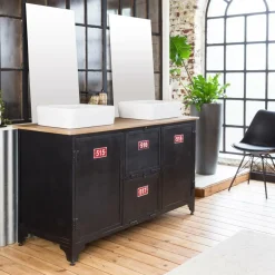 Vasque rectangulaire en porcelaine Perrine