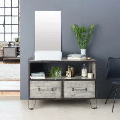 Vasque rectangulaire en porcelaine Perrine