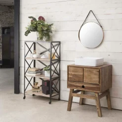 Vasque rectangulaire en porcelaine Perrine