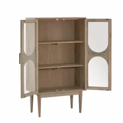 Vitrine 2 portes en bois de manguier Lydia