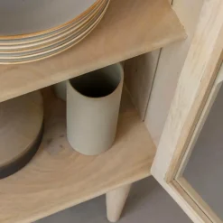 Vitrine 2 portes en bois de manguier Lydia