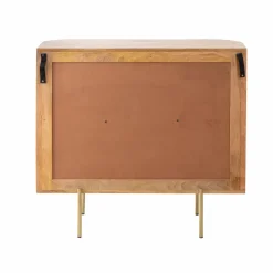 Vitrine arrondie en bois de manguier Maria