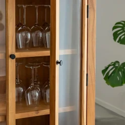 Vitrine en bois d'acacia 4 portes Jo