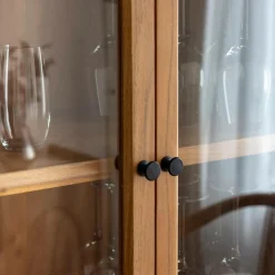 Vitrine en bois d'acacia 4 portes Jo