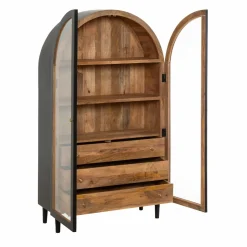 Vitrine en bois de manguier Paulo