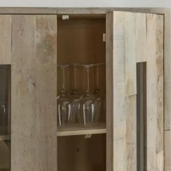 Vitrine en bois recyclé Damian