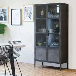 Vitrine haute en métal Locker